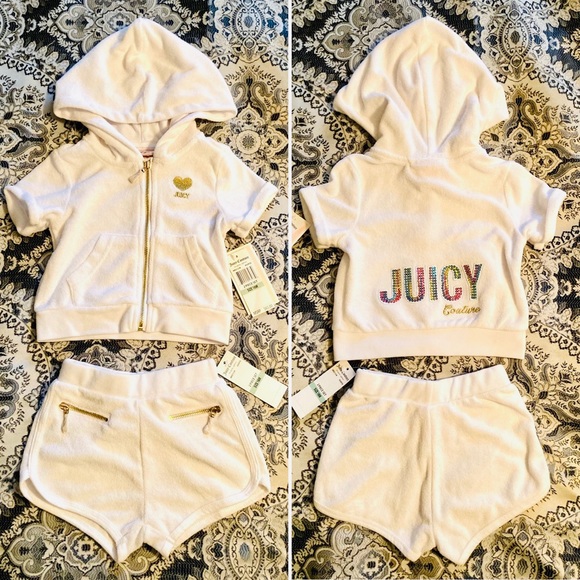 Juicy Couture Other - Juicy Couture Girls 18M French Terry Sequin Set